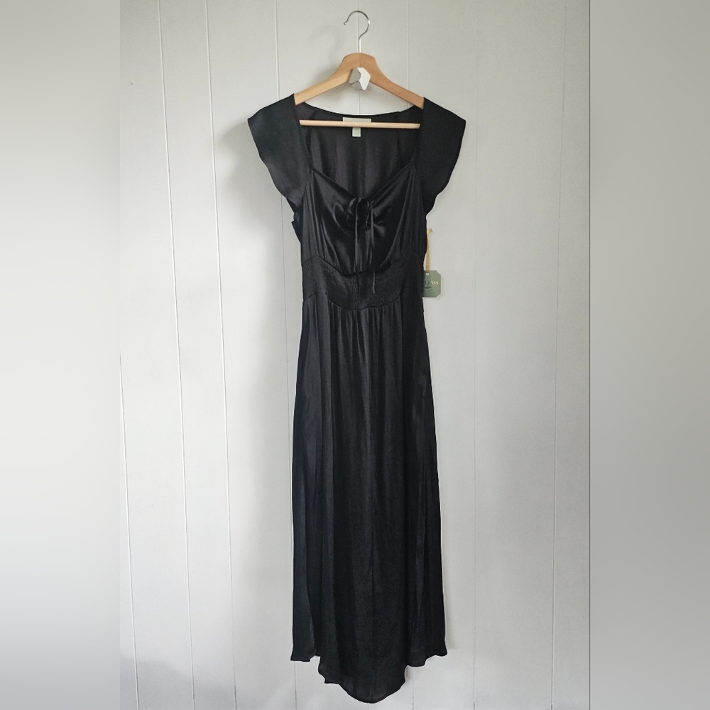 ☆ RYEGRASS Black Maxi Dress